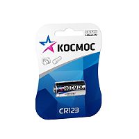 Элемент питания Космос CR123 1хBL (блист.1 шт) (батарейка) картинка 